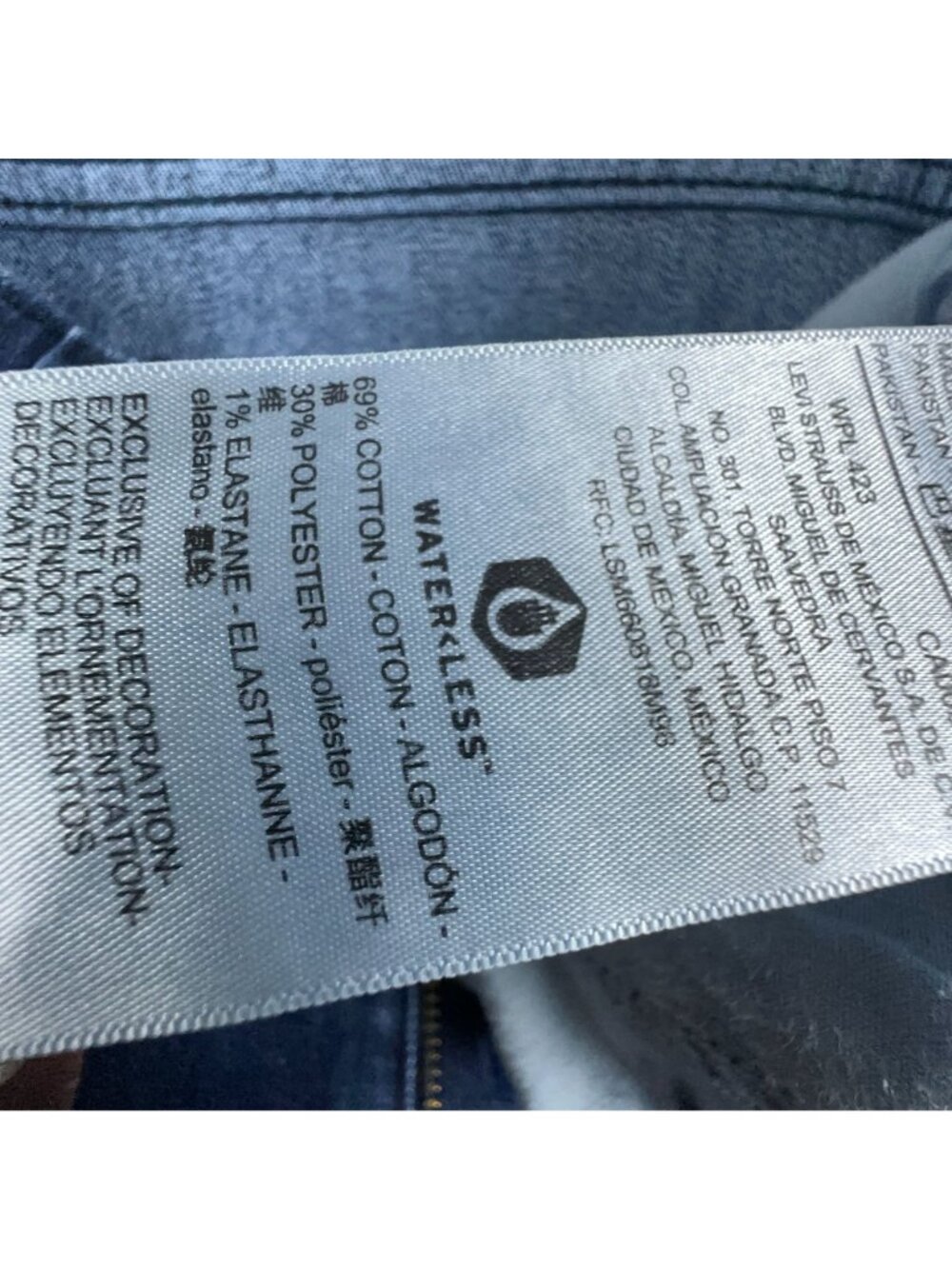 Signature By Levi Strauss Jeans Size 14 Large Bootcut Mid Rise Blue Dark Wash - Picture 7 of 13